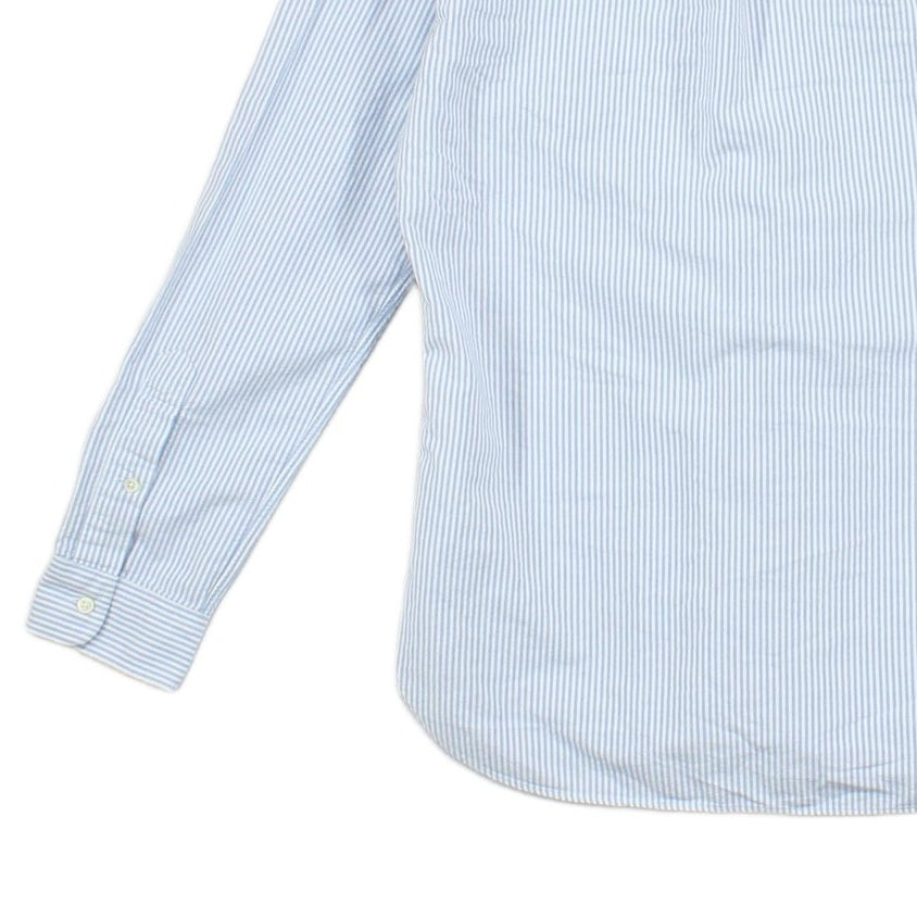 Mens Striped Shirt Slim Fit Button Down