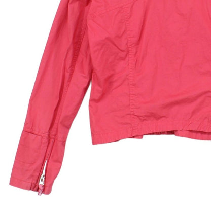 Womens Jacket Full Zip High Collar Logo Cotton