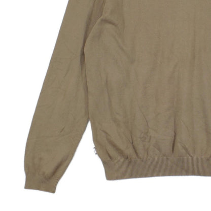 Mens V-Neck Jumper Regular Fit Long Sleeve