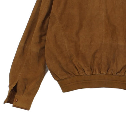 Mens Suede Bomber Jacket Texture Full Zip