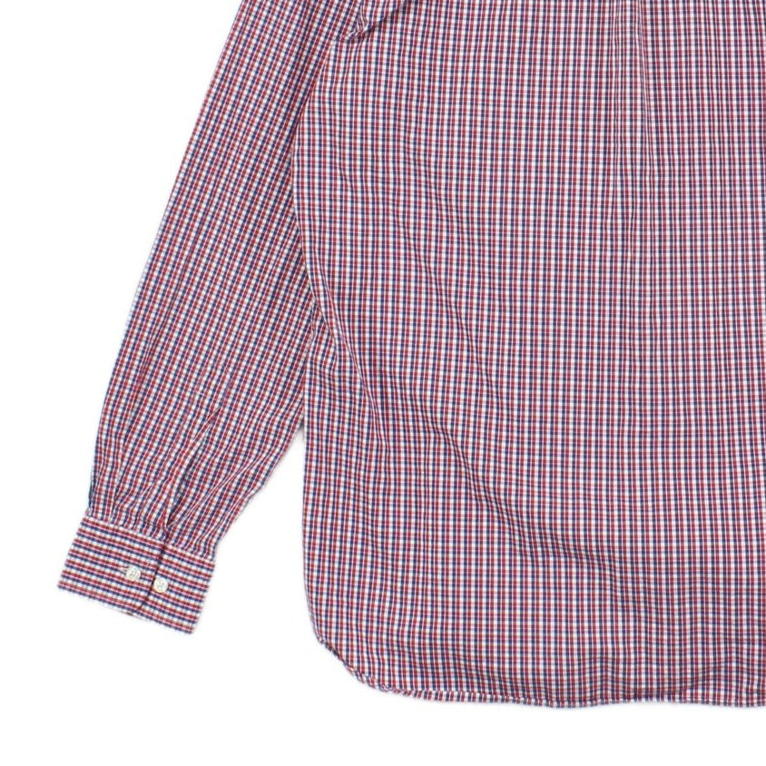 Mens Check Shirt Long Sleeve Button Up