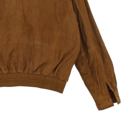 Mens Suede Bomber Jacket Texture Full Zip