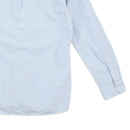 Mens Striped Shirt Slim Fit Button Down