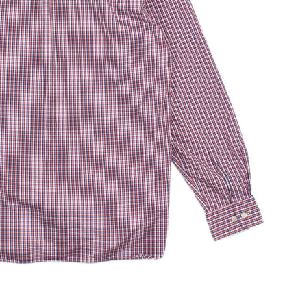Mens Check Shirt Long Sleeve Button Up