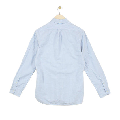 Mens Striped Shirt Slim Fit Button Down