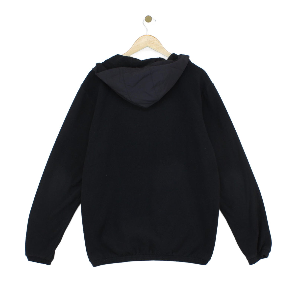 Mens Fleece Hoodie 1/4 Zip Streetwear Logo