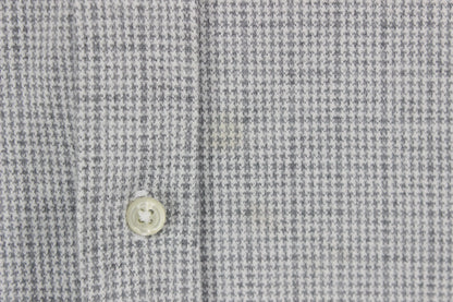 Mens Houndstooth Shirt Pattern Long Sleeve