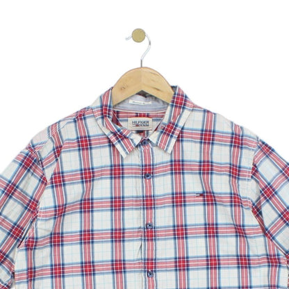 Mens Plaid Shirt Short Sleeve