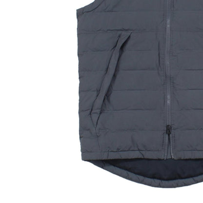 Mens Down Bodywarmer Hooded Puffer Full Zip
