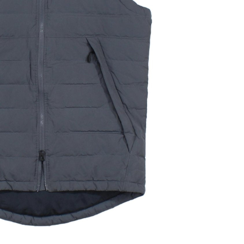 Mens Down Bodywarmer Hooded Puffer Full Zip