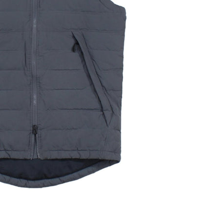 Mens Down Bodywarmer Hooded Puffer Full Zip