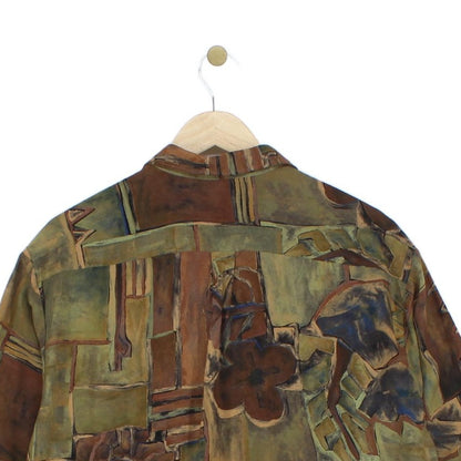 Mens Abstract Shirt Bohemian Viscose