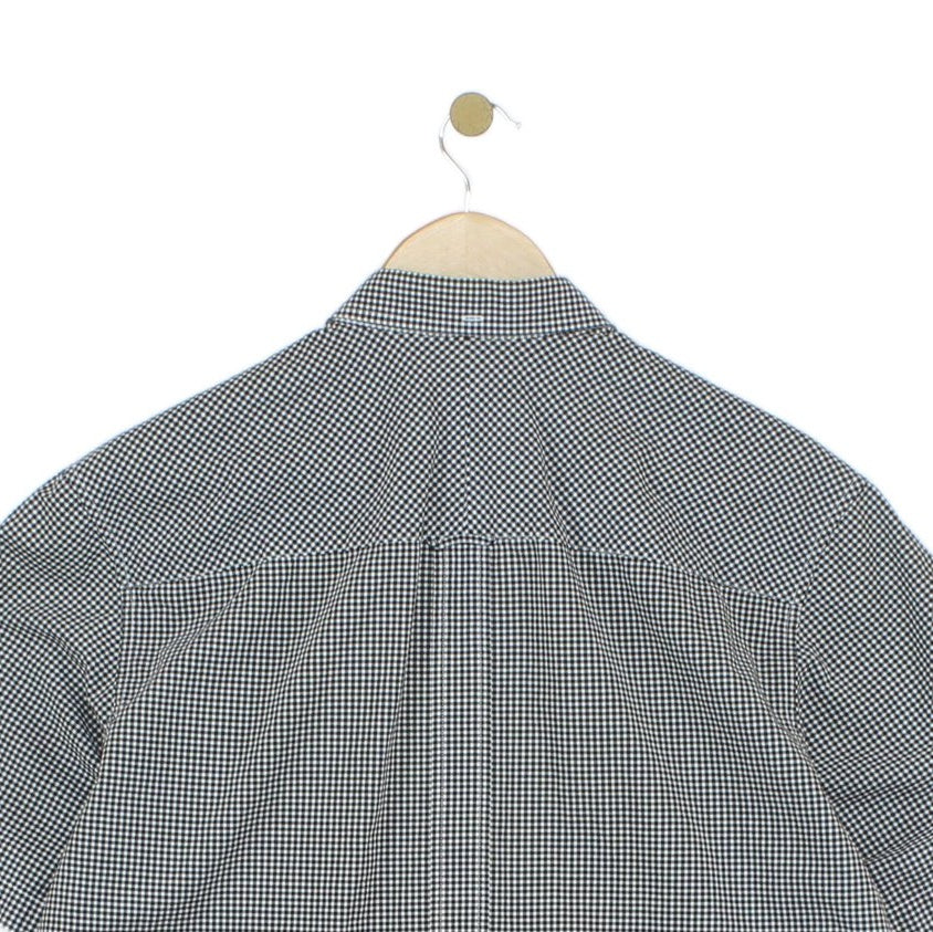 Mens Check Shirt Short Sleeve Button Up