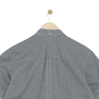 Mens Check Shirt Short Sleeve Button Up