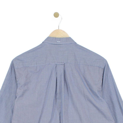 Mens Check Shirt Button Up Long Sleeve