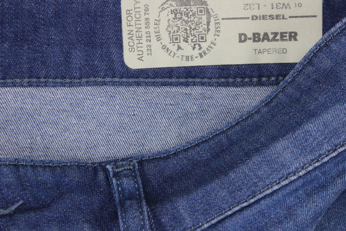 Mens D-Bazer Jeans Stretch Tapered Denim
