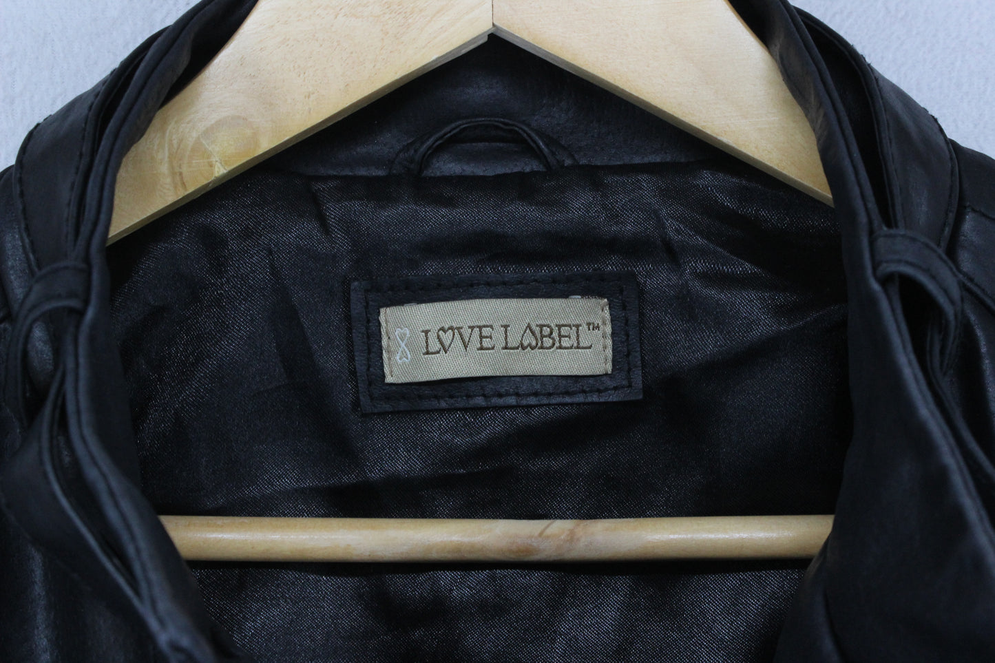 Womens Leather Jacket Full Zip Biker