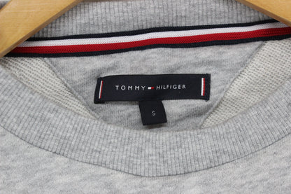 Mens Sweatshirt Crew Neck Logo Tape