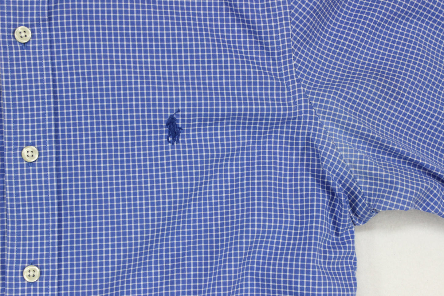 Mens Check Shirt Classic Button Down Collared