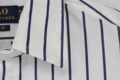 Mens Striped Shirt Classic Fit Long Sleeve