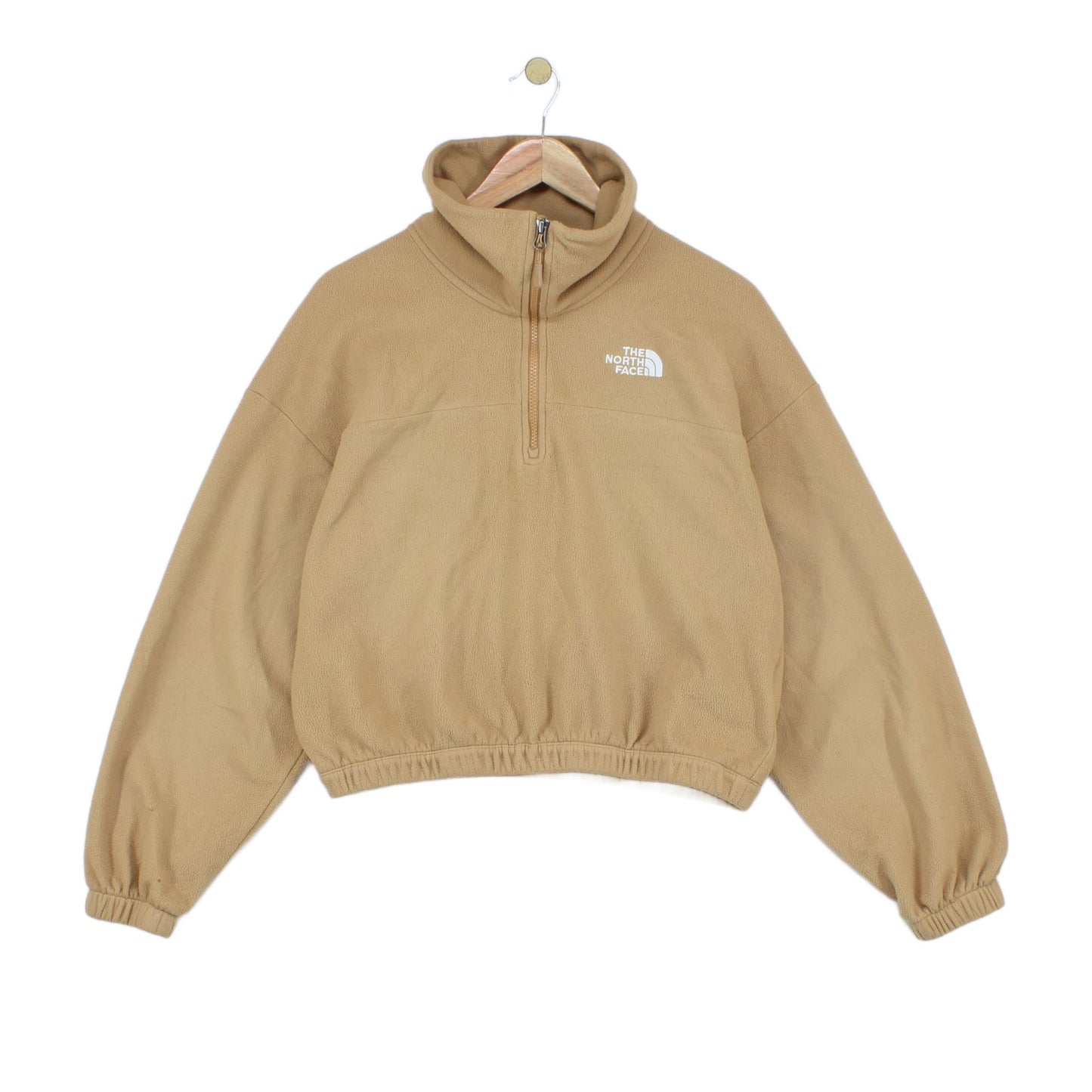 Womens 1/4 Zip Fleece Outdoor Cropped
