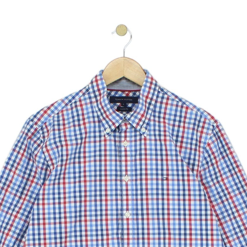 Mens Check Shirt Long Sleeve Classic