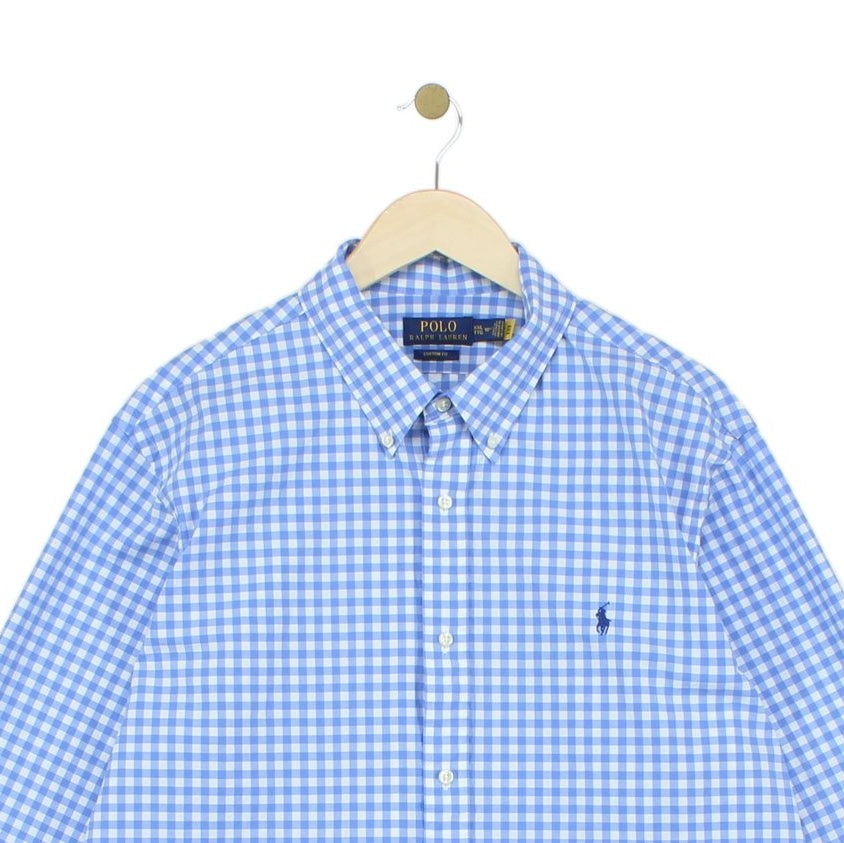 Mens Check Shirt Custom Fit Button Up