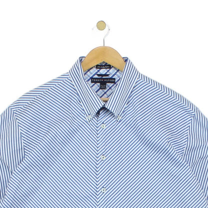 Mens Striped Shirt Short Sleeve