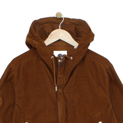 Mens Corduroy Jacket Hooded Outerwear