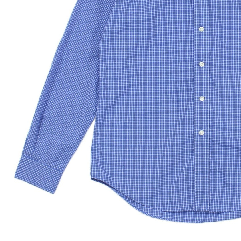Mens Check Shirt Classic Button Down Collared