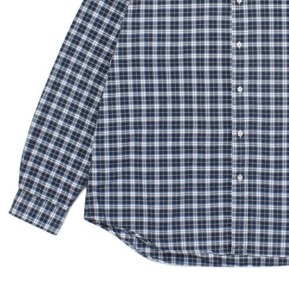 Mens Plaid Shirt Custom Fit Button Up Long Sleeve