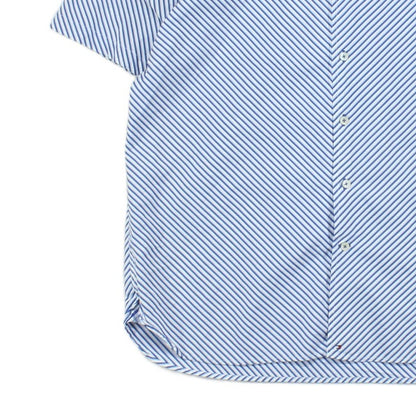 Mens Striped Shirt Short Sleeve