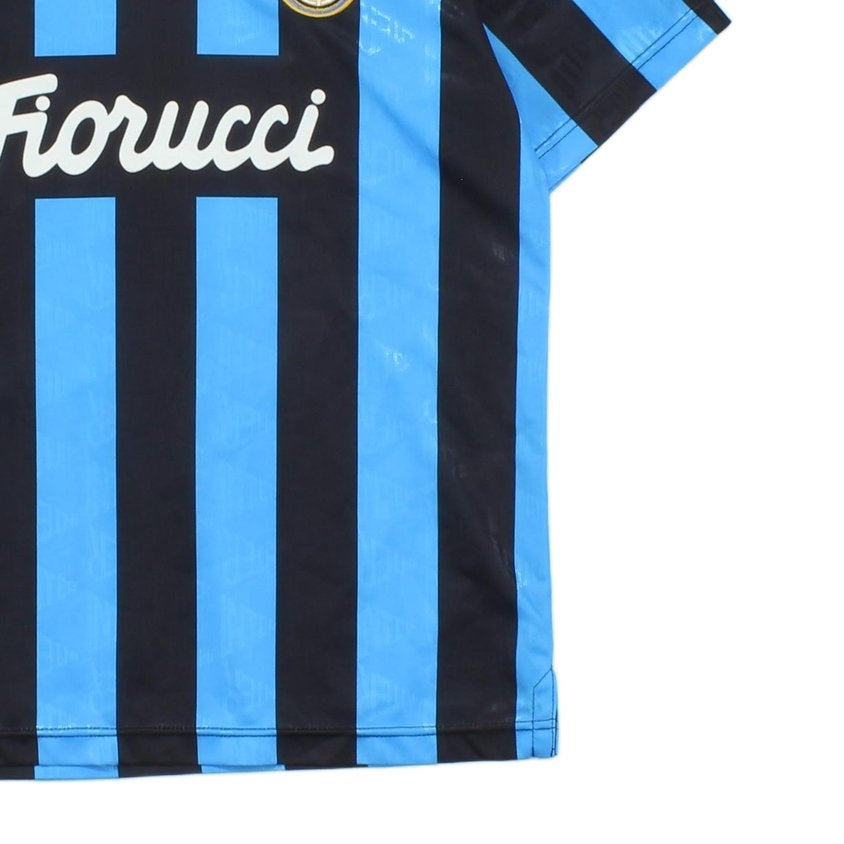 Mens Inter Milan 90S Football Shirt Remake Soccer Striped