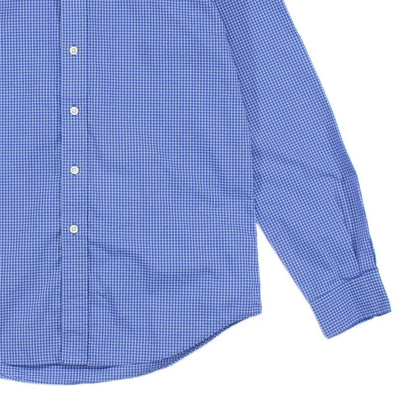 Mens Check Shirt Classic Button Down Collared