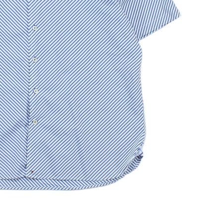 Mens Striped Shirt Short Sleeve