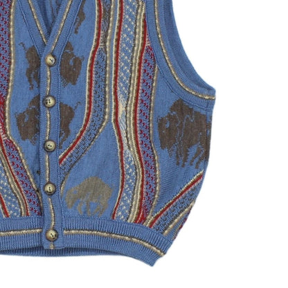 Womens 3D Knit Cardigan Western Boho Wool