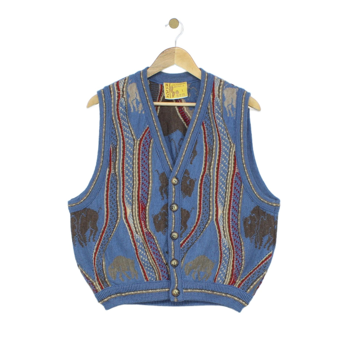 Womens 3D Knit Cardigan Western Boho Wool
