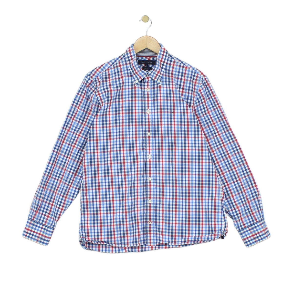 Mens Check Shirt Long Sleeve Classic