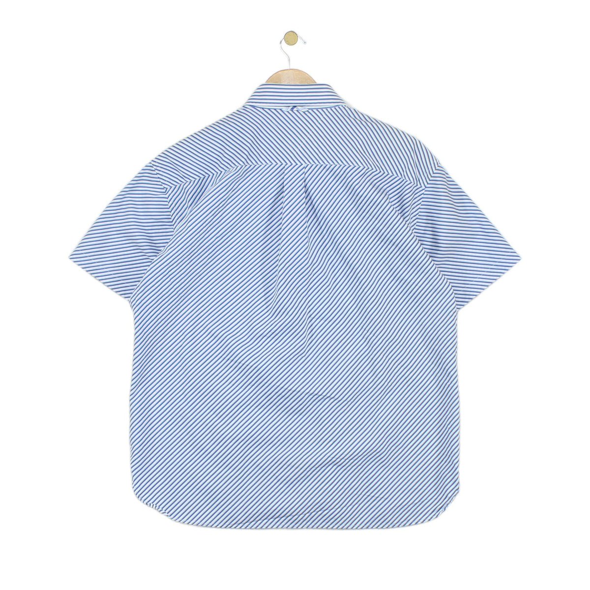 Mens Striped Shirt Short Sleeve