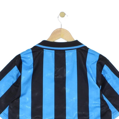 Mens Inter Milan 90S Football Shirt Remake Soccer Striped