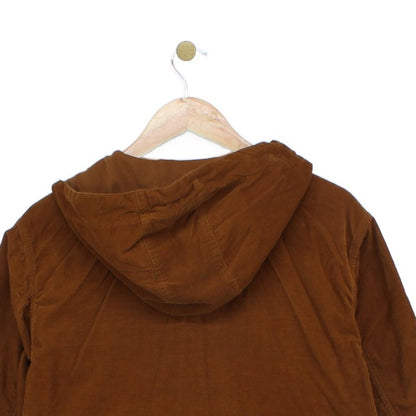Mens Corduroy Jacket Hooded Outerwear