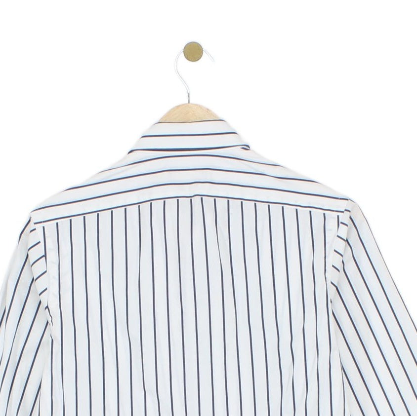 Mens Striped Shirt Classic Fit Long Sleeve