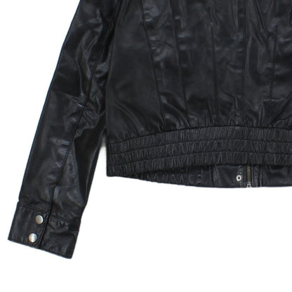 Womens Leather Jacket Full Zip Biker