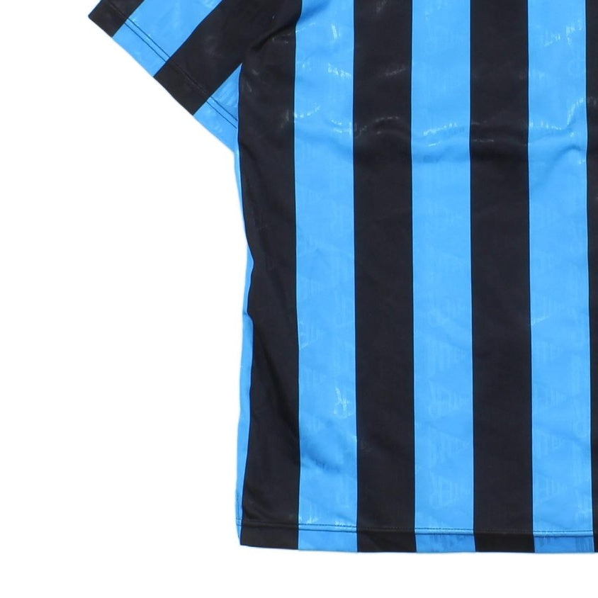 Mens Inter Milan 90S Football Shirt Remake Soccer Striped