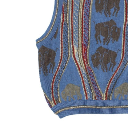 Womens 3D Knit Cardigan Western Boho Wool