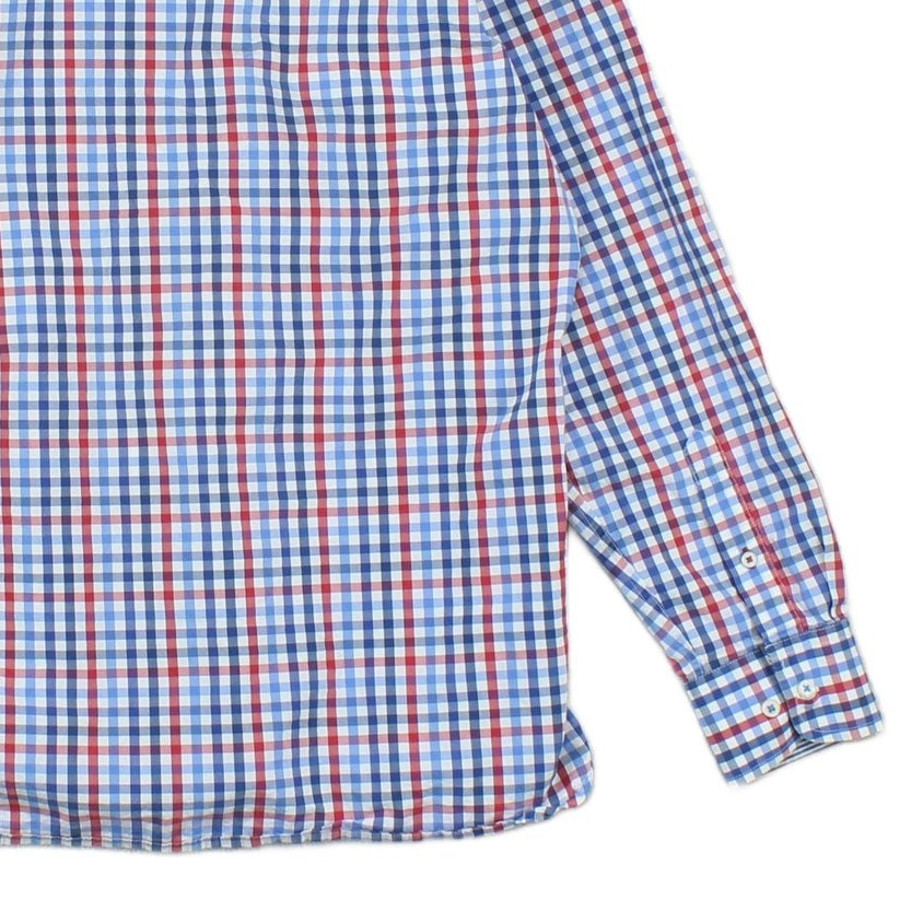 Mens Check Shirt Long Sleeve Classic