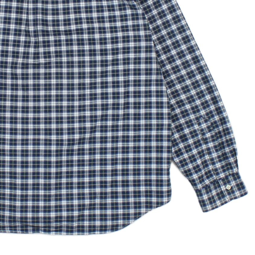 Mens Plaid Shirt Custom Fit Button Up Long Sleeve