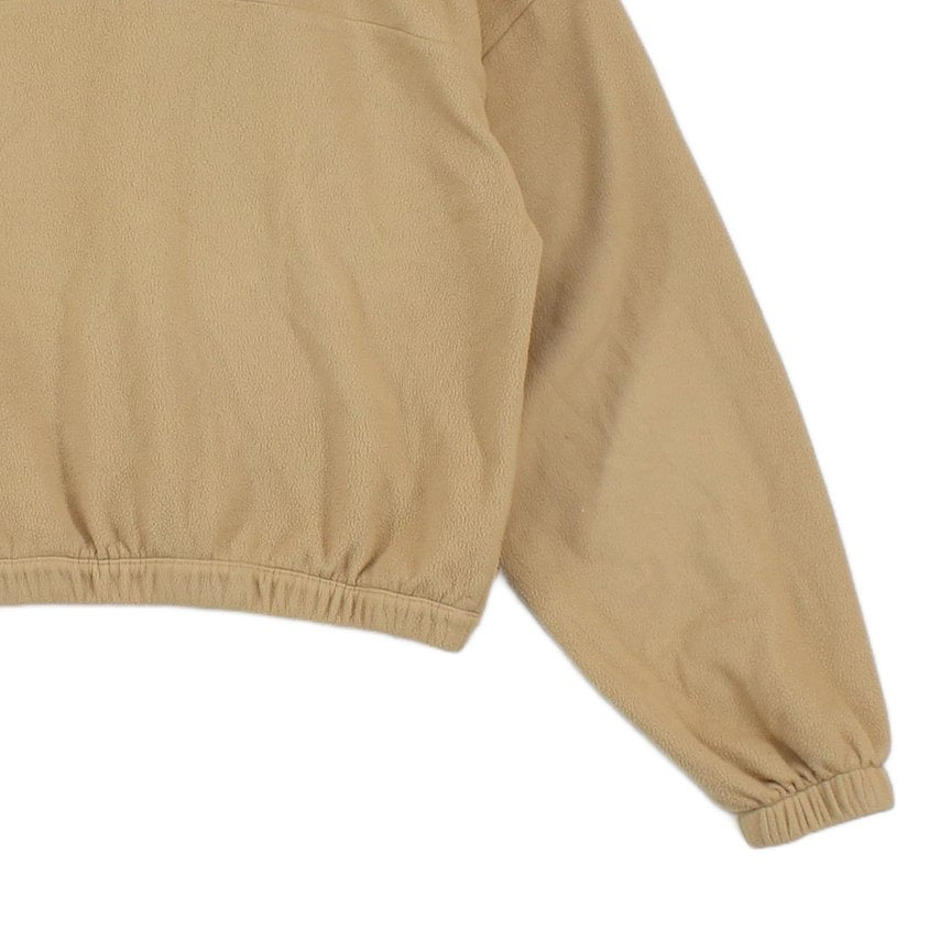 Womens 1/4 Zip Fleece Outdoor Cropped
