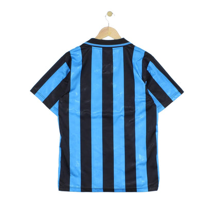 Mens Inter Milan 90S Football Shirt Remake Soccer Striped