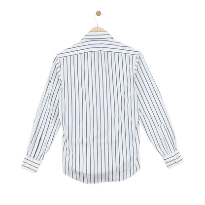 Mens Striped Shirt Classic Fit Long Sleeve